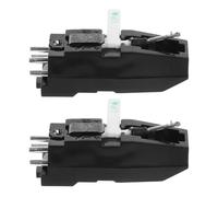 CORHAD Lot de 2 aiguilles de platine vinyle avec cartouche - Aiguille de stylet pour platine vinyle - Accessoire de remplacement pour et playlists événementielles
