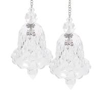 CORHAD Lot de 2 Attrape-Soleil Arc-en-Ciel en Cristal Transparent Carillons Éoliens Décoratifs Suspendus en Verre Décoration Fenêtre Lumineuse pour Intérieur et Fête Présent Noël