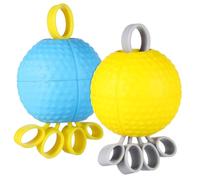 CORHAD Lot de 2 Balles d'exercice en Polyuréthane et Silicone 10 LB 20 LB Renforcement Force de Préhension Doigts Balles Anti-Stress Ergonomiques pour Rééducation et Musculation des