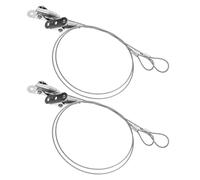 CORHAD Lot de 2 Crochets Suspendre Robustes en Alliage de Zinc et Acier Inoxydable Argenté, pour Tableaux et Affichages, Usage Intérieur et Extérieur, pour Exposer des Œuvres