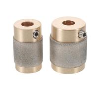 CORHAD Lot de 2 forets à noyau en laiton pour vitrail - Tête de foret diamantée 1" 3/4" pour le travail du verre - Fournitures pour la décoration et les loisirs créatifs