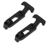 CORHAD Lot de 2 Loquets Caoutchouc Noirs Poignée en T Flexibles et Absorbant les Vibrations pour Capot de Voiture et Boîte à Outils