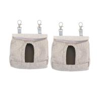 CORHAD Lot De 2 Mangeoires pour Cochons Dinde Mangeoire pour Chinchilla Support De Rangement Léger Portable Et Lent Marron
