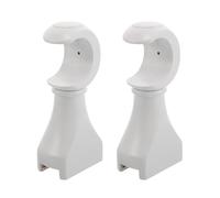 CORHAD Lot de 2 Supports de Tringle à Rideaux : Supports muraux universels en Bois Massif - de Tringle à Rideaux avec Crochets de Retour pour la Maison