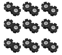 CORHAD Lot de 20 Écrous Étoile de Fourche Universels pour Vélo et VTT, Accessoires de Direction en Acier Résistant, Compatibles Guidons Standard, pour Cyclisme Tout-Terrain et Route