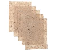 CORHAD Lot de 20 Feuilles de Papier Fait Main Beige en Écorce, Textures Uniques, pour Découpage et Loisirs Créatifs Style Vintage