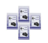 CORHAD Lot de 200 Lingettes Nettoyantes pour Lentilles D'appareils Optiques et Appareils Photo, Papier Blanc, Grosse Surface de Nettoyage, Design Portable, pour Bureau et École