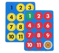 CORHAD Lot de 24 Aimants Ronds pour Tableau D'entraînement de Basketball, Petits Marqueurs Magnétiques Blancs, Accessoires Précis pour Équipement D'entraînement, Fixation Stable