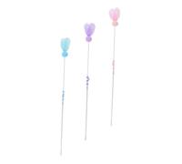 CORHAD Lot de 3 Bâtonnets Interactifs en Plumage Colorés pour Chatons, Jouet Léger et Flexible pour Stimuler L’Instinct de Chasse et L’activité des Chats D’intérieur