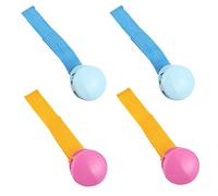 CORHAD Lot de 4 Attache-Poussette Plastique Clips Multi-Usages pour Couverture ou Jouet Pinces Antidérapantes Rouge et Bleu Lac Fixation Solide Poussette Garçon et Filles