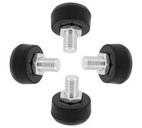 CORHAD Lot de 4 Butées de Frein pour Patins à roulettes Quad Embouts en Caoutchouc Noir à Structure Alvéolée Compatible Freinage Sécurisé Extérieur Accessoire de Remplacement Solide