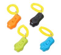 CORHAD Lot de 4 Clickers pour Chien en Abs Légers avec Dragonne, Outil D'entraînement pour L'obéissance Canine, pour Dressage Intérieur et Extérieur