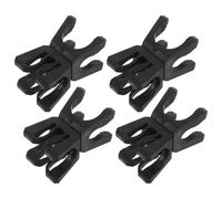 CORHAD Lot de 4 Clips Pivotants en Plastique Noir pour Poteaux d'Entraînement d'Agilité Football et Basketball Connecteurs Rotatifs 360° pour Accessoires d'Entraînement Multisports