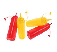 CORHAD Lot De 4 Faux Flacons De Ketchup Et De Moutarde Factices Jouets Farces Et Attrapes Ces Faux Flacons De Ketchup sont Parfaits pour Faire des Blagues Ils Servent Également De