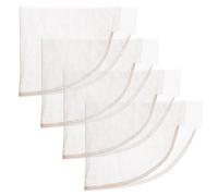 CORHAD Lot de 4 Fermetures Frontales de Postiche en Dentelle Respirante, Filet 13x4 Cm, Couleur Brun Foncé, Accessoires pour Fabrication et Réparation de Perruques Diy, Base Légère