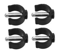 CORHAD Lot de 4 Goupilles de Verrouillage de C pour Cannes de Marche, Accessoires Faciles à Installer en Abs et Acier, Usage Polyvalent pour Aides la Marche