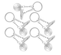 CORHAD Lot de 5 Porte-Clés Football Garçon Pendentif Chaussure de Foot Métal Mini Porte-Clés Foot Mignon Solide pour Fans de Football Présent Souvenir pour Match et Collection