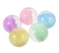 CORHAD Lot de 50 Boules Rondes Transparentes Macaron 50mm en Plastique PP Réutilisables pour Automatique Jouets Et DIY Bricolage Garçon Et Filles Fête De Pâques Vide