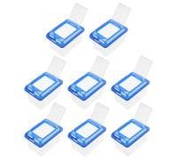 CORHAD Lot de 8 Boîtes Transparentes pour Reptiles avec Couvercle Ventilé Grand Habitat Portable pour Tortues et Petits Reptiles Bac en Plastique Résistant pour Transport et Élevage