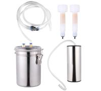 CORHAD Machine à Traire Domestique en Acier Inoxydable et Plastique 2l Laitière Domestique Électrique Traite et Transport du Lait Frais , Portable , Aspiration pour Moutons et Chèvres
