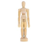 CORHAD Mannequin Artiste en Bois Schima 2 Pièces Support, Taille Proportionnelle et Maintien de Position, pour Croquis en Classe ou Pratique du Dessin