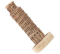 CORHAD Maquette Miniature Tour de Pise en Résine Modèle Réduit Décoratif Stable Figurine Architecturale Italienne pour Décoration Intérieure et Bureau Mini Tour Penchée de Pise