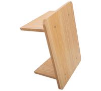 CORHAD Marche Pied Bois Multifonctionnel en Bois Beige, Tabourets de Jardin et Repose-Pieds sous Bureau Antidérapants, Design Robuste et Minimaliste Confort
