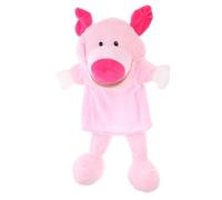 CORHAD Marionnette Main Cochon Peluche Interactive Éducatif pour Garçon Fille Développement Motricité Fine et Expression Ludique Cadeau Anniversaire et Jeu Familial