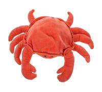 CORHAD Marionnette Main Crabe Colorée pour Garçon Fille Peluche Doux Marionnette à Main Animale pour Conte et Interaction