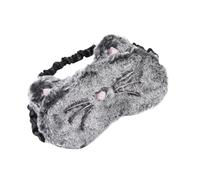 CORHAD Masque de Sommeil en Peluche Noire Style Chat, Confortable à Porter et Facile à Nettoyer, Maison Jeux Cache-œil Doux en Soie
