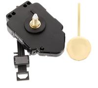 CORHAD Mécanisme de Pendule Silencieux Noir pour Horloge à Balancier 3/4 Pouces, Facile à Installer, Kit Complet pour Bricolage à Domicile