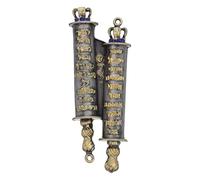 CORHAD Mezouza Juive Porte en Métal 111x41mm Décor Religieuse Parchemin Bénédiction Maison Judaïque Ornement Famille Protection
