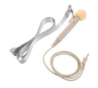 CORHAD Microphone Main Filaire Omnidirectionnel avec Interrupteur Mini Microphone Portable pour Présentation Enseignement Guide Touristique Amplification Vocale Claire et Du Bruit