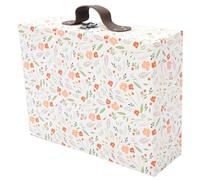 CORHAD Mini Valise en Papier Épais Poignée Boîte de Rangement Pliable pour Bijoux et Papeterie Boîte Présent Décorative pour Mariage et Anniversaire Coffret Présent Élégant pour