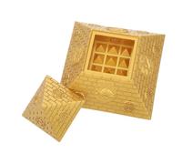 CORHAD Miniature Sculpture Pyramide Égyptienne Résine avec Créature Mythologique Décor Authentique pour Bureau et Étagère Modèle Éducatif Architecture Ancienne