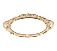 CORHAD Miroir Mural Baroque Doré en Résine et Verre, Design Irrégulier Vintage Élégant pour Décoration Murale et Application de Maquillage, Style Cour Français