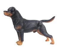 CORHAD Modèle de Chien Rottweiler Plastique Réaliste Figurine Debout pour Décoration de Bureau Éducatif et Collection