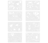 CORHAD Modèles de Peinture pour Garçon et Filles en Pet, Lot de 8 Set de Set de Pièces Faciles à Nettoyer, Améliore L'imagination, pour Bricolage Maison et École