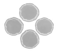 CORHAD Moule en Silicone pour Dessous de Verre Résine Époxy, Lot de 4, Kit DIY Moulage Décoration Intérieure, Résistant et Compact pour Créations Artisanales