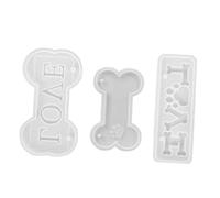 CORHAD Moule Silicone DIY Os pour Résine Époxy et Création de Pendentifs Antiadhésif Lot pour Bijoux et Décoration Personnalisée