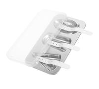 CORHAD Moule Silicone Glace Multifonction en Acier Inoxydable Couvercle et Bâtonnets, pour DIY de Glaces Maison Uniques et Délicieuses