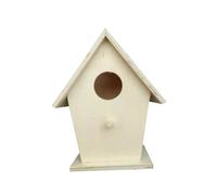 CORHAD Nichoir à Oiseaux en Bois Naturel Nid D'oiseau des Bois Maison D'oiseau Artisanat Éducatif pour Garçon Et Filles Décoration Extérieure Jardin