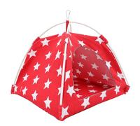 CORHAD Nid D'oiseau De Compagnie Hamac Suspendu pour Oiseaux en Tissu Doux Taille l Rouge Élevage en Cage Et Repos Petits Oiseaux