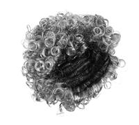 CORHAD Old Wig Lightweight Short Cosplay Party Hairpiece For Grandpa Costume Accessories Comfortable Fit For Halloween Day Of School Carnival And Stage Performances Light Grey