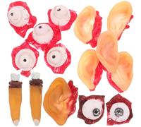 CORHAD Organes du Corps d'halloween Cerveau en Silicone Lot de 3 Accessoire de Simulation cérébrale en Forme d'organe pour fête et Jardin réutilisables faciles à Plusieurs Styles