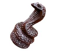 CORHAD Ornements De Serpent en Massif Figurines d'animaux Faites Main Sculpture Décor Tout Petit Sculpté en Forme De Mains Chiffre Vie Petites Statues d'animaux Noir