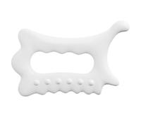 CORHAD Outil Scraping sans Rayer la Peau de Massage Gua Sha en Résine Blanche pour Relaxation Musculaire et Soins Visage pour Visage et Corps