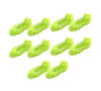 CORHAD Pantoufles à Balai en Microfibre Chenille Lavables 10pcs Cordon Élastique pour Nettoyage Sol et Voiture Usage Ménage
