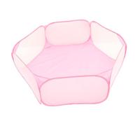 CORHAD Parc à Jeux Pliable en Polyester Rose pour Petits Animaux Clôture Hexagonale Résistante et Pratique, Adapté Intérieur et Extérieur pour Cochons d'Inde et Chiots
