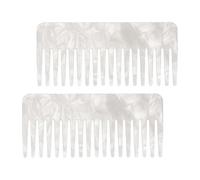 CORHAD Peigne Compact en Acétate Antistatique pour Cheveux, Lot de 2 Pièces, Portable et Esthétique, pour Coiffage Quotidien et Voyage